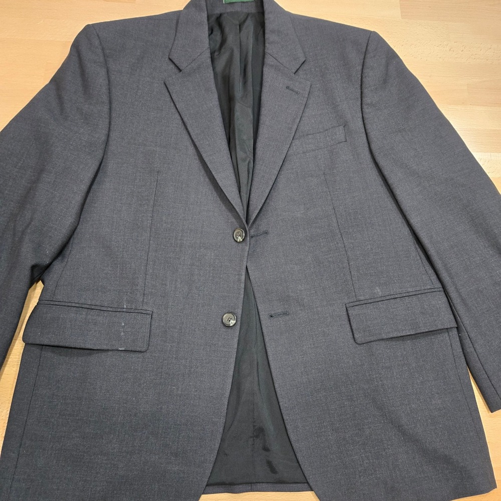 Ralph Lauren Dillard's Wool Blend Gray Blazer Men's 39S Short Two Button